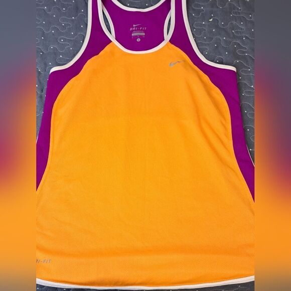 Nike Dri Fit orange and pink tank top size small - Picture 1 of 4